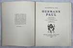 Hermann Paul. étude étude critique de Raymond Geiger. Lettre-préface de Francis de Miomandre. Portrait par Valentine Hugo. GEIGER, Raymond