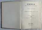 Omnia : revue pratique des sciences                          . 5e année. 1910. 2e semestre. N° 227 à 261. BAUDRY DE SAUNIER, rédacteur en chef