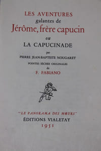 Les Aventures galantes de Jérôme, frère capucin ou La Capucinade.