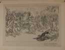 Le Chant des girondins . Lithographie - Willette, Adolphe