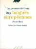 La prononciation des langues européennes. Maes Pierre