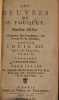 Les Oeuvres. Tome 2. Factum de M. Fouquet ; première partie.. Fouquet, Nicolas.