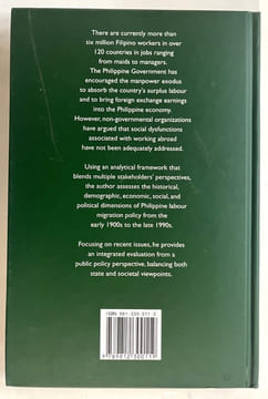 Philippine Labour Immigration. GONZALEZ, Joaquin L.