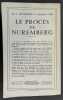 Le procès de Nuremberg. Traduit de l’allemand par Max Rçoth. Heydecker, Joe Julius ; Leeb, Johannes 