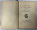 Contes populaires d’Afrique. BASSET, René