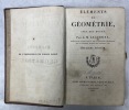 éléments de géomètrie, avec des notes. 12e édition. LEGENDRE, Adrien-Marie