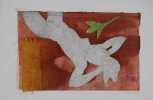Nu allongé. Monotype signé. . Diego Menendez 