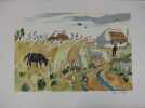 Lithographie signée, justifiée 68/150. Yves BRAYER