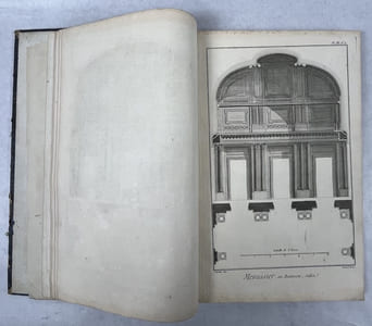 L’Encyclopédie. Recueil de planches consacrées aux arts et métiers de l’Encyclopédie méthodique Panckoucke. Menuiserie. Serrurerie