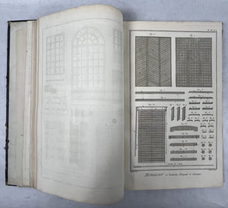 L’Encyclopédie. Recueil de planches consacrées aux arts et métiers de l’Encyclopédie méthodique Panckoucke. Menuiserie. Serrurerie