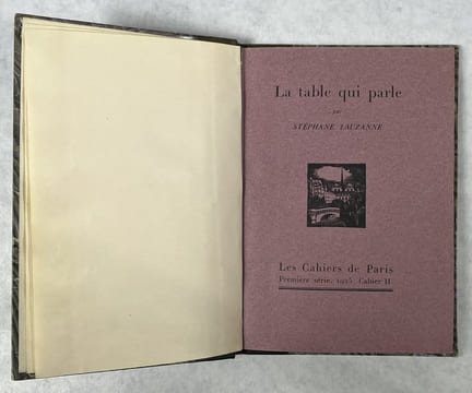 La table qui parle. LAUZANNE, Stéphane
