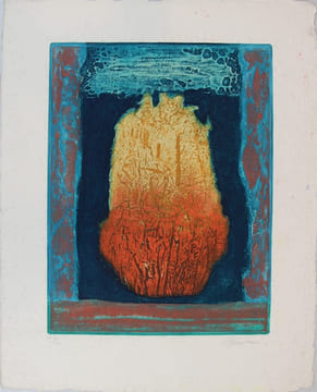 Osorkos. Gravure au carborundum signée et justifiée XIV/LX. Henri BAVIERA