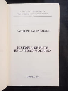 Historia de Rute en la edad moderna