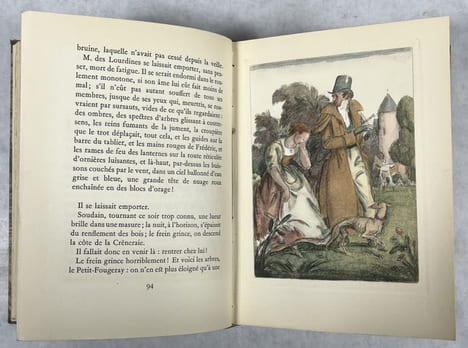 Monsieur des Lourdines, histoire d'un gentilhomme campagnard . Illustrations originales en couleurs de Ferdinand Fargeot . CHATEAUBRIANT, Alphonse de