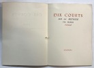 Dix courts sur la méthode. PONGE, Francis