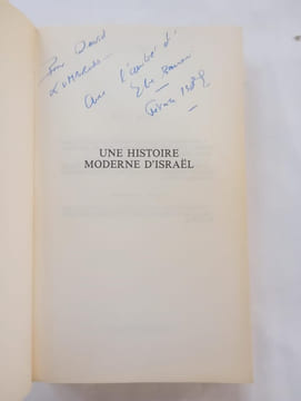 Une Histoire moderne d'Israël (avec un envoi de l’auteur). BARNAVI, Elie