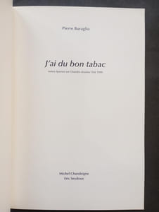 J'ai du bon tabac - Notes éparses réunies sur Chardin l'été 1999