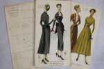 Croquis élégants. N°22  [série robes], hiver 1949. . 