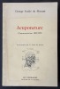 Acuponcture (Communications 1929-1951). SOULIé DE MORANT, George