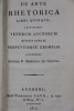 De arte rhetorica  libri quinque, lectissimis veterum auctorum aetatis aureae perpetuisque exemplis.. COLONIA, Dominico de.