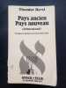 Pays ancien Pays nouveau (Altneuland) . Roman. traduit et préfacé par Paul Giniewski. HERZL, Theodor