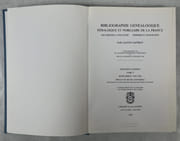 Bibliographie généalogique, héraldique et nobiliaire de la France des origines à nos jours : imprimés et manuscrits [5 volumes]. Préface de Michel Fleury par SAFFROY, Gaston - Image 15