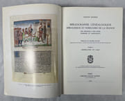Bibliographie généalogique, héraldique et nobiliaire de la France des origines à nos jours : imprimés et manuscrits [5 volumes]. Préface de Michel Fleury par SAFFROY, Gaston - Image 3
