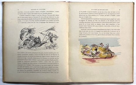 Histoire et aventures du baron de Munchhausen. Illustrations de A. Robida. Préface de M. Louis Tarsot.... ROBIDA Albert, ill. ; Bürger, Gottfried ...