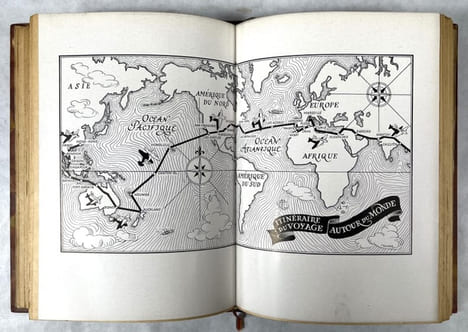 Mon tour du monde en avion : carnet de notes tenu au jour le jour sur 50 000 km de vol . Préface de Roland Dorgelès.... CASTEX, Louis