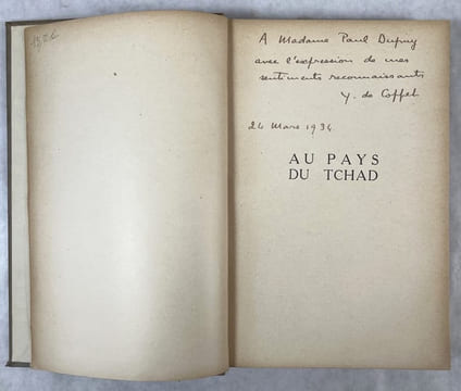 Au pays du Tchad. Texte et dessins d’Yvonne de Coppet et photographies documentaires. COPPET, Yvonne de