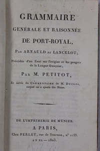Grammaire générale et raisonnée de Port-Royal
