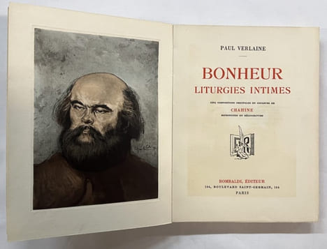 Bonheur ; Liturgies intimes. Illustrations originales de Chahine. VERLAINE, Paul
