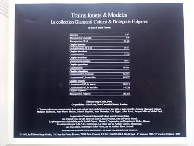 Train jouets et modèles - La collection Giansanti Coluzzi et l'intégrale Fulgurex