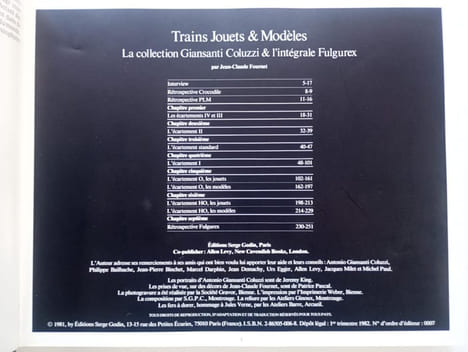 Train jouets et modèles - La collection Giansanti Coluzzi et l'intégrale Fulgurex. Fournet, Jean-Claude