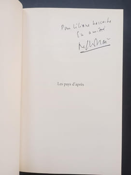 Les pays d'après (avec une dédicace de l’auteur). DRAÏ, Raphaël