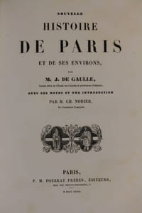 Nouvelle histoire de Paris et de ses environs. Avec des notes et une introduction par Ch. Nodier (5 volumes complet)