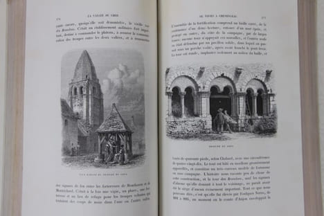 Promenades pittoresques en Touraine. Histoire, légendes, paysages. Cent quatre-vingts gravures sur bois d’après Karl Girardet et Français et une carte ...