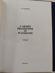 L'armée prussienne de Waterloo