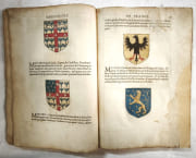 Catalogue des prevosts de Paris depuis le Roy Sainct Loys, jusques à très-puissant, très-magnifique & très-victorieux Roy de France & de Pologne Henry III - Catalogue des très-illustres admiraux de France, depuis le Roy Clotaire II, du nom, jusques au... Roy de France et de Navarre Henry IIII (M. D. IIC) - Catalogue des noms, surnoms, faicts et vies des mareschaulx de France, avec la figure et blason de leurs armoiries - Catatalogue des très illustres chanceliers de France, depuis le Roy Clotaire II, du nom,.jusques au... Henry III - Catalogue des très illustres grands maistres de France depuis le Roy Clotaire II, du nom,.. Henry III - ... Connestables de France [6 ouvrages en 1 volume] par [Héraldisme] - Image 8
