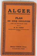 Alger, plan en cinq couleurs avec les nouvelles voies. par Ed. Farnet - Image 1