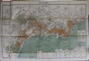 Alger, plan en cinq couleurs avec les nouvelles voies. par Ed. Farnet - Image 2