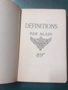 Définitions [Édition originale sur alfa] par ALAIN - Image 2