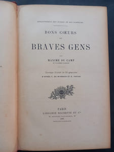 Bons coeurs et braves gens. Ouvrage illustré de 55 gravures d’aprés F. De Myrbach et O.Tofani 