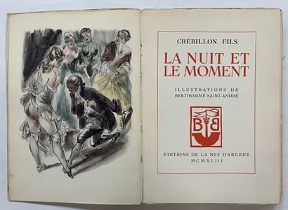 La Nuit et le moment ou les Matines de Cythère,. Illustrations de Berthommé Saint-André