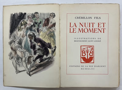 La Nuit et le moment ou les Matines de Cythère,. Illustrations de Berthommé Saint-André