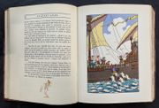 Rabelais, 1494 (?)-1553. Sa vie et son oeuvre. Édition en vieux français et adaptation en français moderne par Raoul Mortier. Illustrations de Marcel Jeanjean [5 volumes] par RABELAIS, François - Image 10