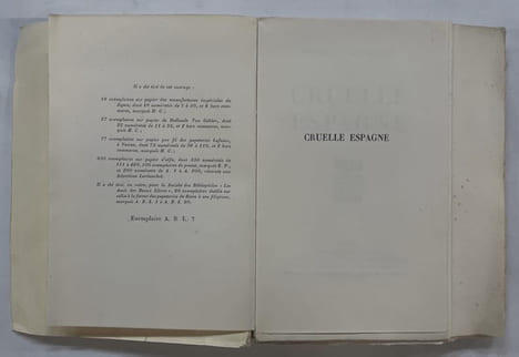 Cruelle Espagne. THARAUD, Jérôme et Jean
