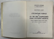 L'économie rurale et la vie des campagnes dans l'Occident médiéval : France, Angleterre, Empire, IXe-XVe siècles : essai de synthèse et perspectives de recherches... [2 volumes] par DUBY, Georges - Image 2
