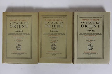 Voyage en Orient suivi d'Isis (3 volumes). Gérard de Nerval