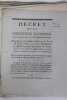 Ensemble : 61 lettres patentes, lois, d&eacute;crets et proclamations. R&eacute;volution] Assembl&eacute;e & Convention nationale.